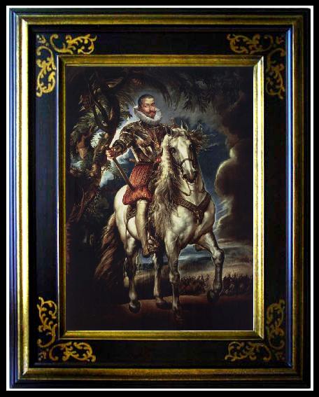 framed  Peter Paul Rubens Reiterbidnis of the duke of Lerma, Ta083